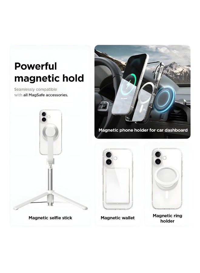 جراب لموبايل ايفون 16 Plus ماج سيف شفاف يدعم الشحن اللاسلكي المغناطيسي، حماية ضد الصدمات، مقاوم للخدش لموبايل ايفون 16 بلس - شفاف - Image 2